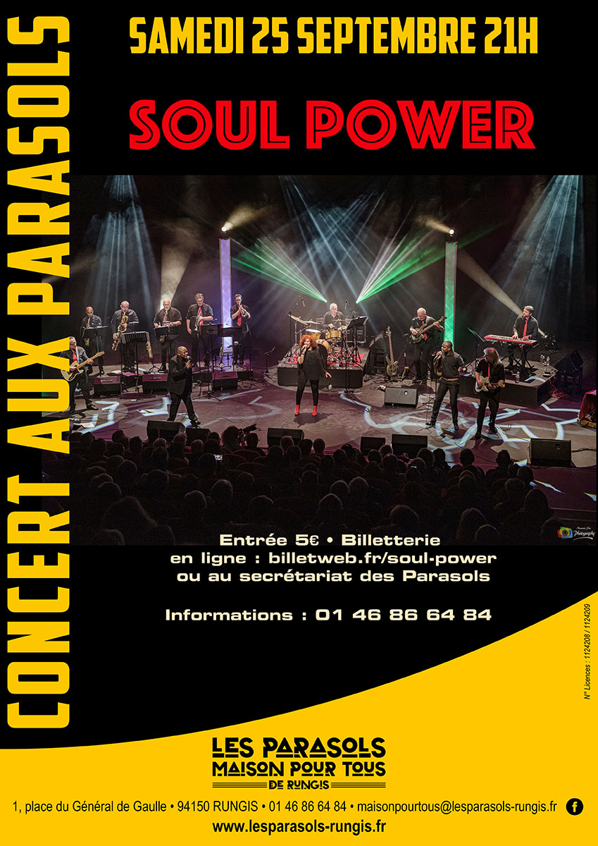 Concert 25 sept Soul Power